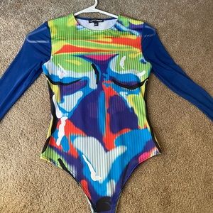 S Graphic Bodysuit Fashion Nova
